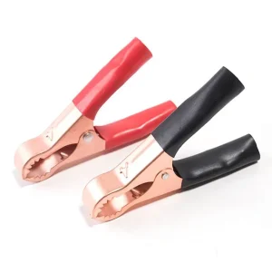 مشبك تمساح معزول للبطارية شديد التحمل 50 أمبير، قطعتان